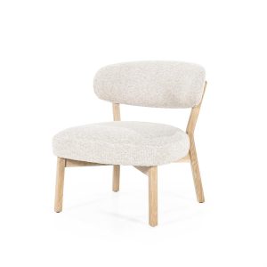 Fauteuil Mikky naturel - taupe Moon