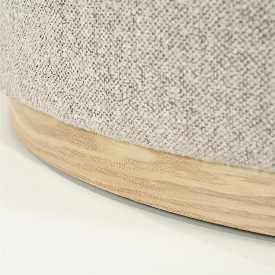 Poef Avah large - taupe Mantz - Afbeelding 3