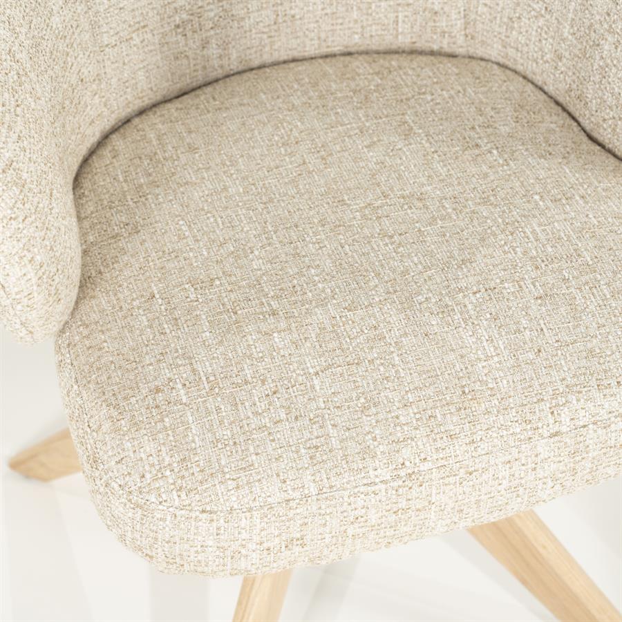 Stoel Connor naturel - beige Donna - Afbeelding 14