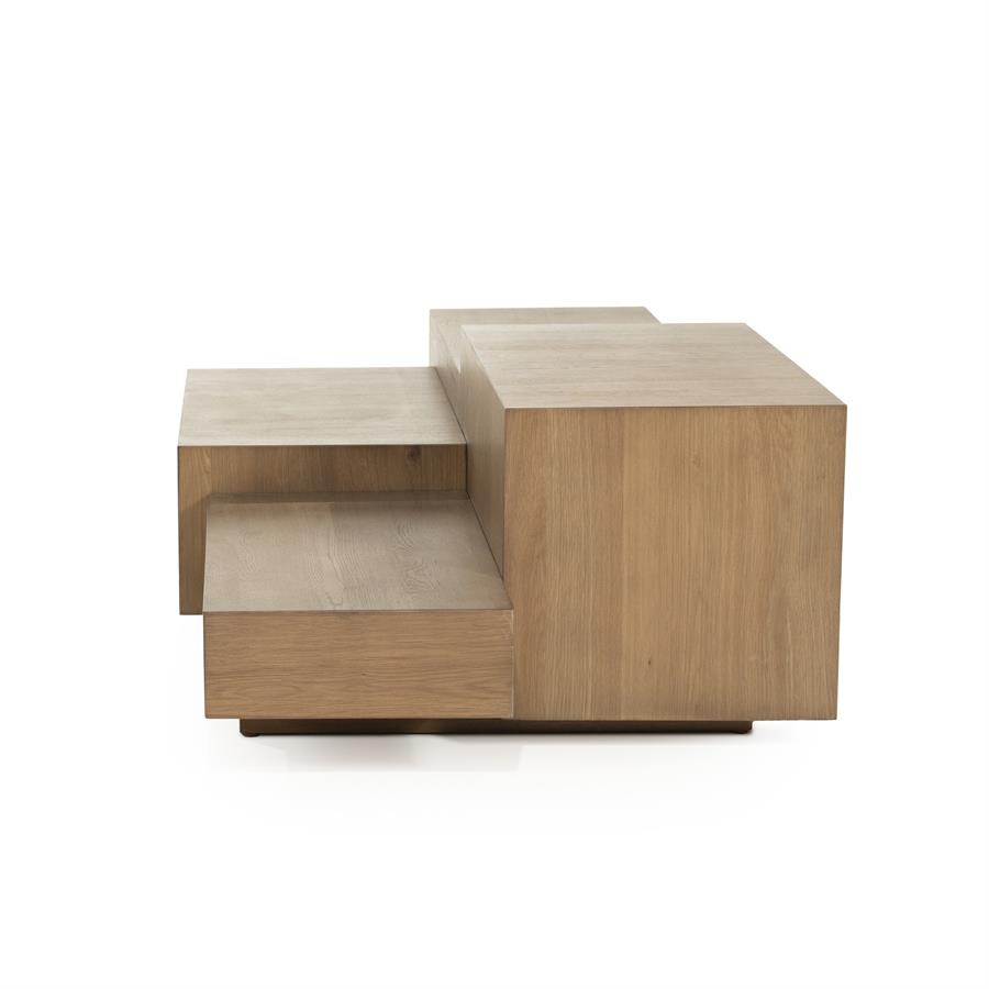 Salontafel Quinten rechthoekig - bruin - Afbeelding 3