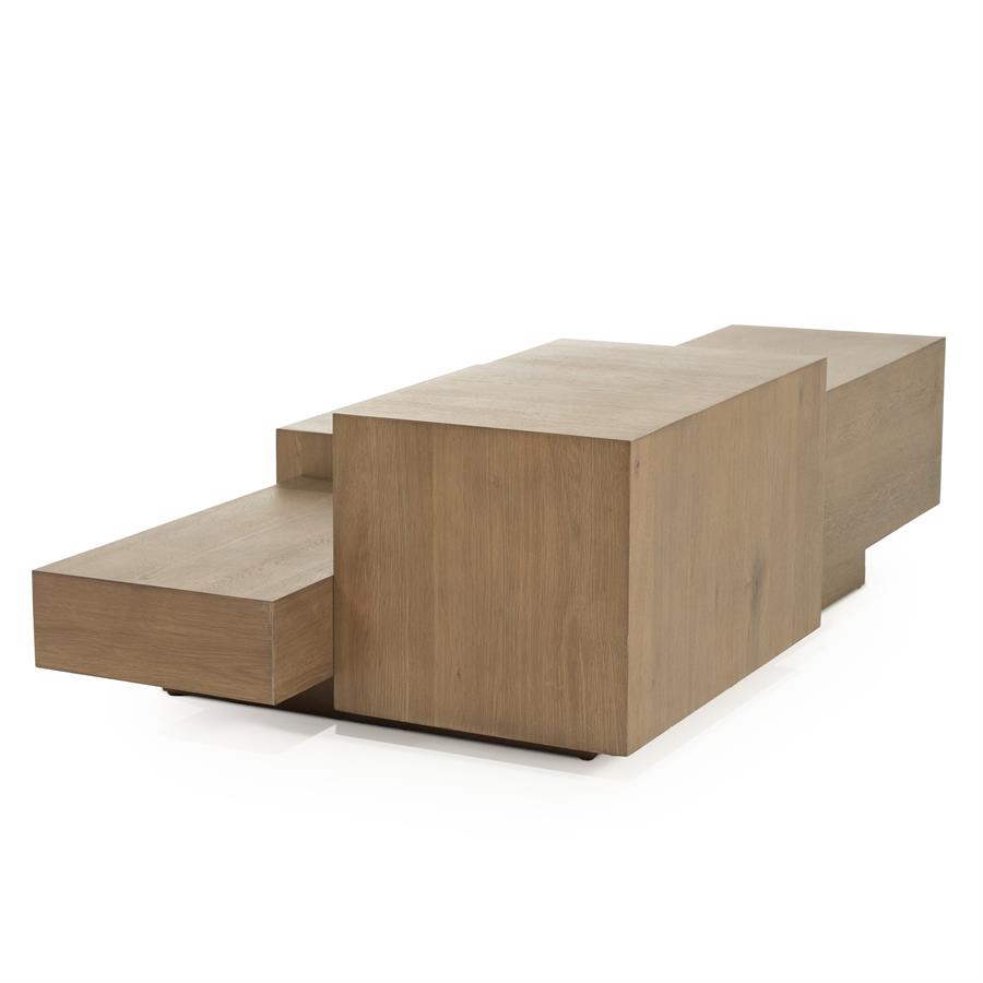 Salontafel Quinten rechthoekig - bruin - Afbeelding 4