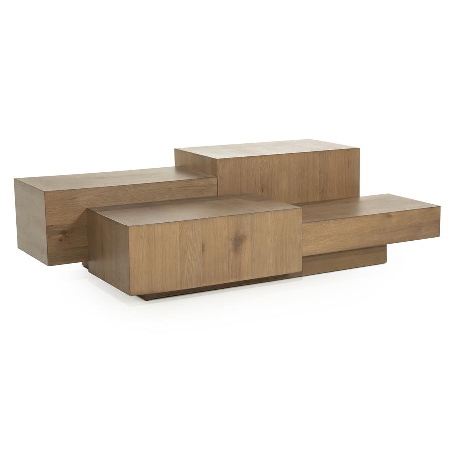 Salontafel Quinten rechthoekig - bruin - Afbeelding 5