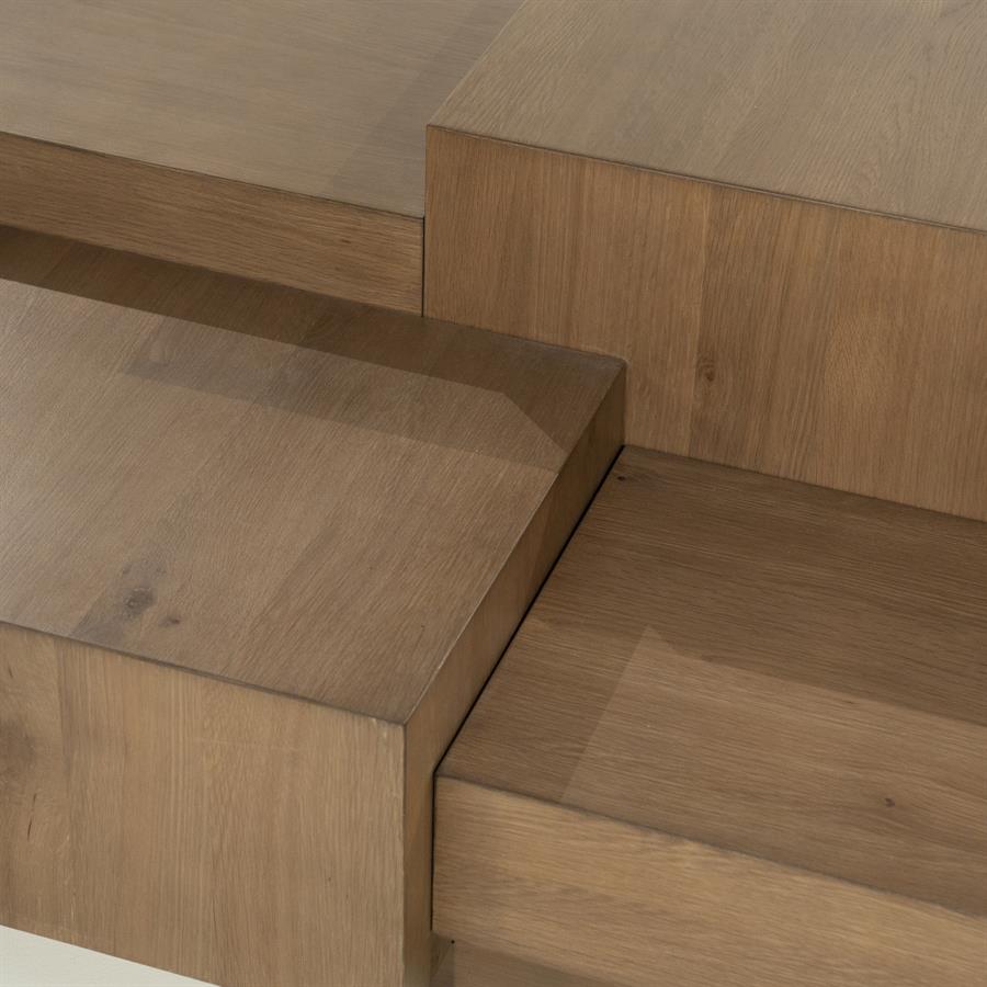 Salontafel Quinten rechthoekig - bruin - Afbeelding 6