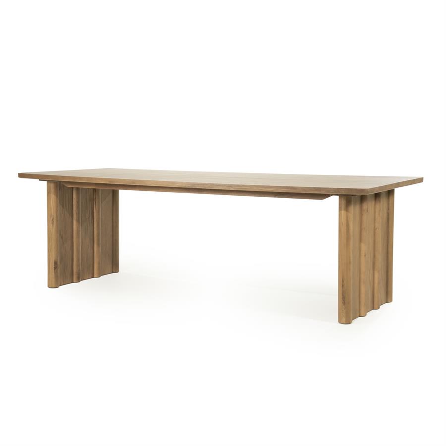Eettafel Jake 250x100 cm - bruin - Afbeelding 2