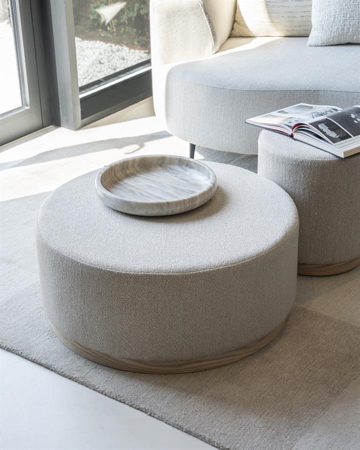 Poef Avah large - taupe Mantz - Afbeelding 5