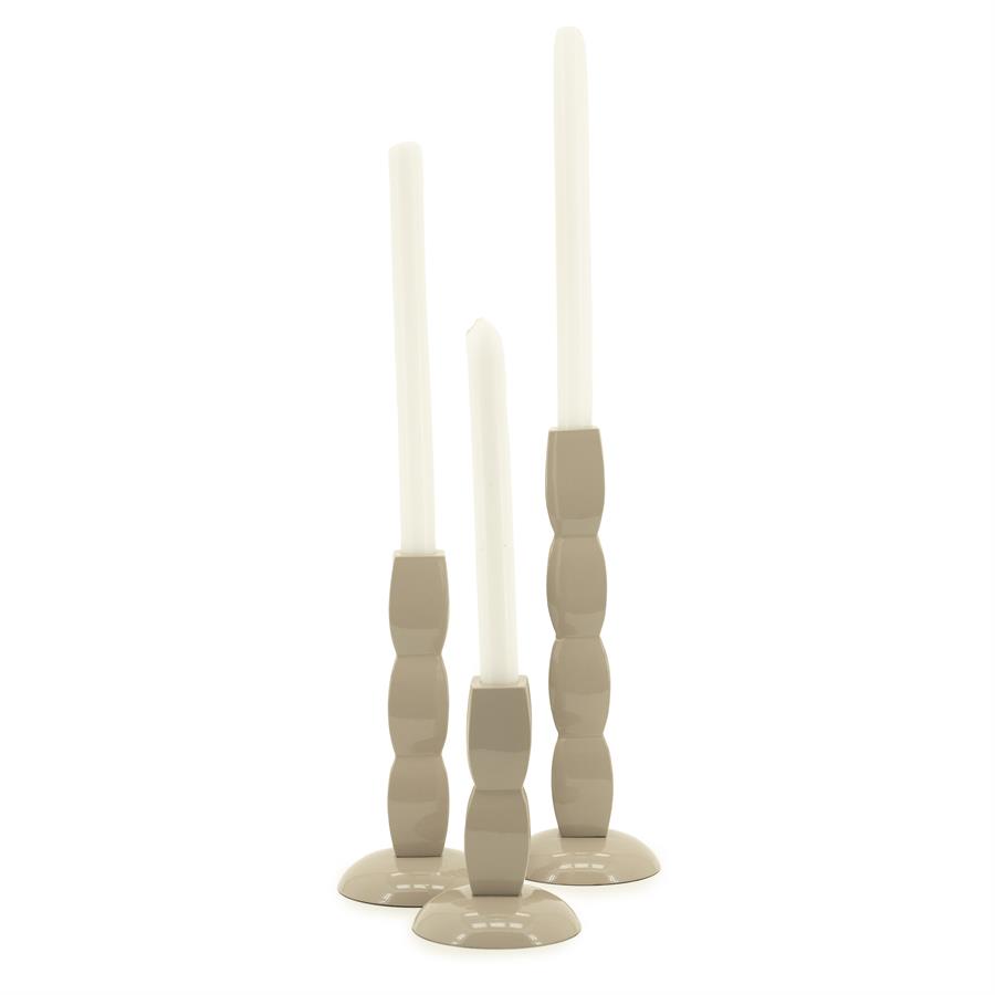 Candle holder Prinz - taupe - Afbeelding 3