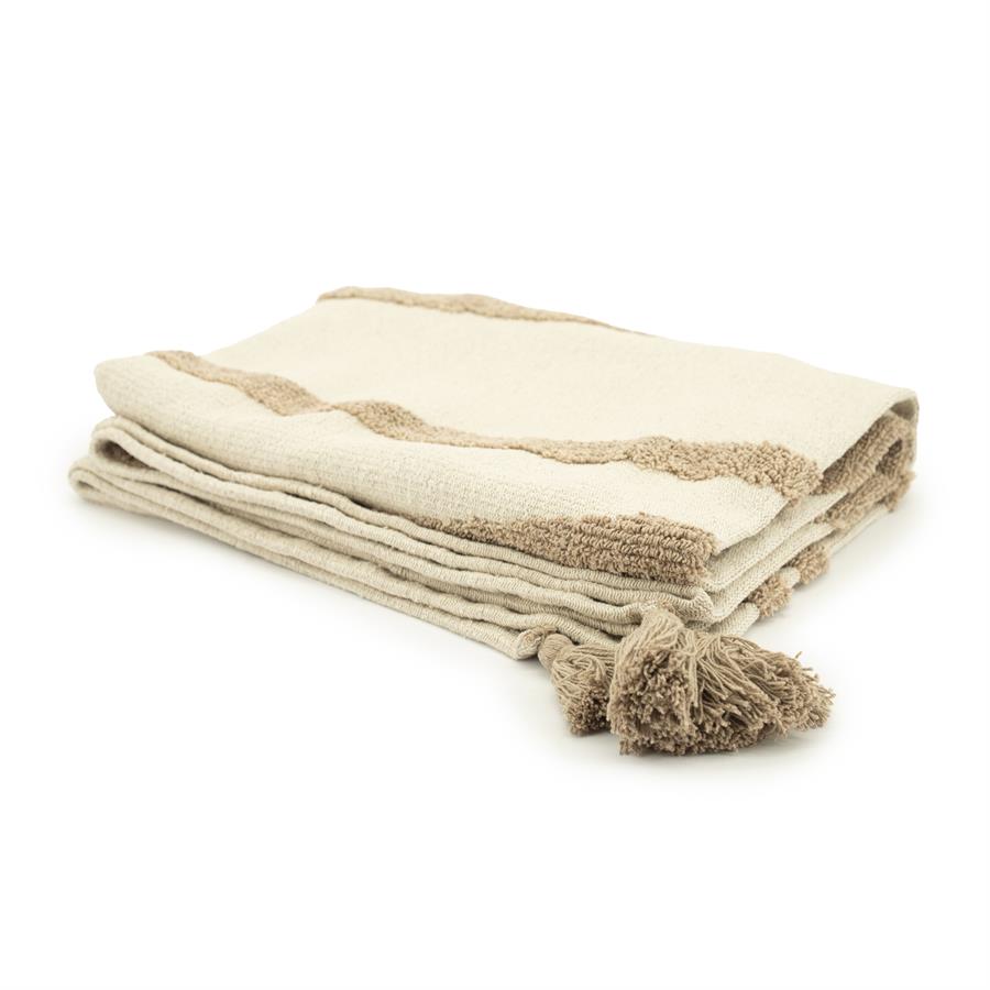 Plaid Majani - taupe