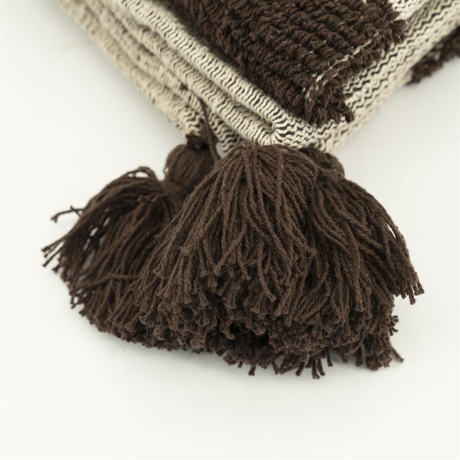 Plaid Majani - dark brown - Afbeelding 3