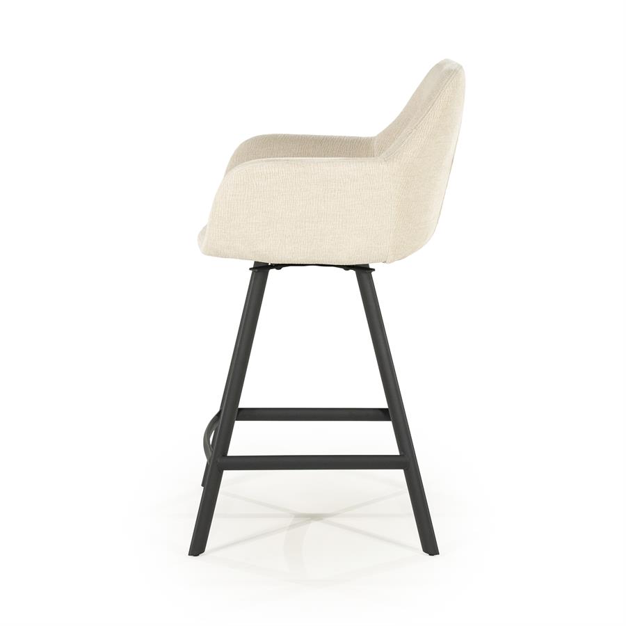 Barstool Bliss with armrest - beige - Afbeelding 3