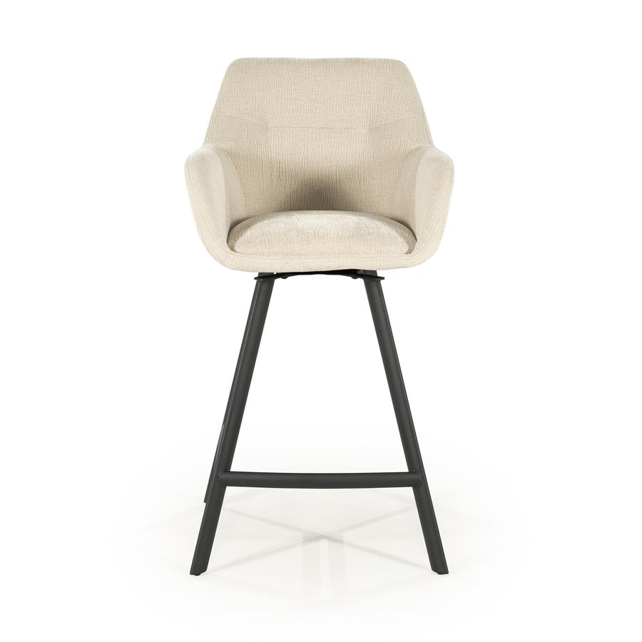 Barstool Bliss with armrest - beige - Afbeelding 7