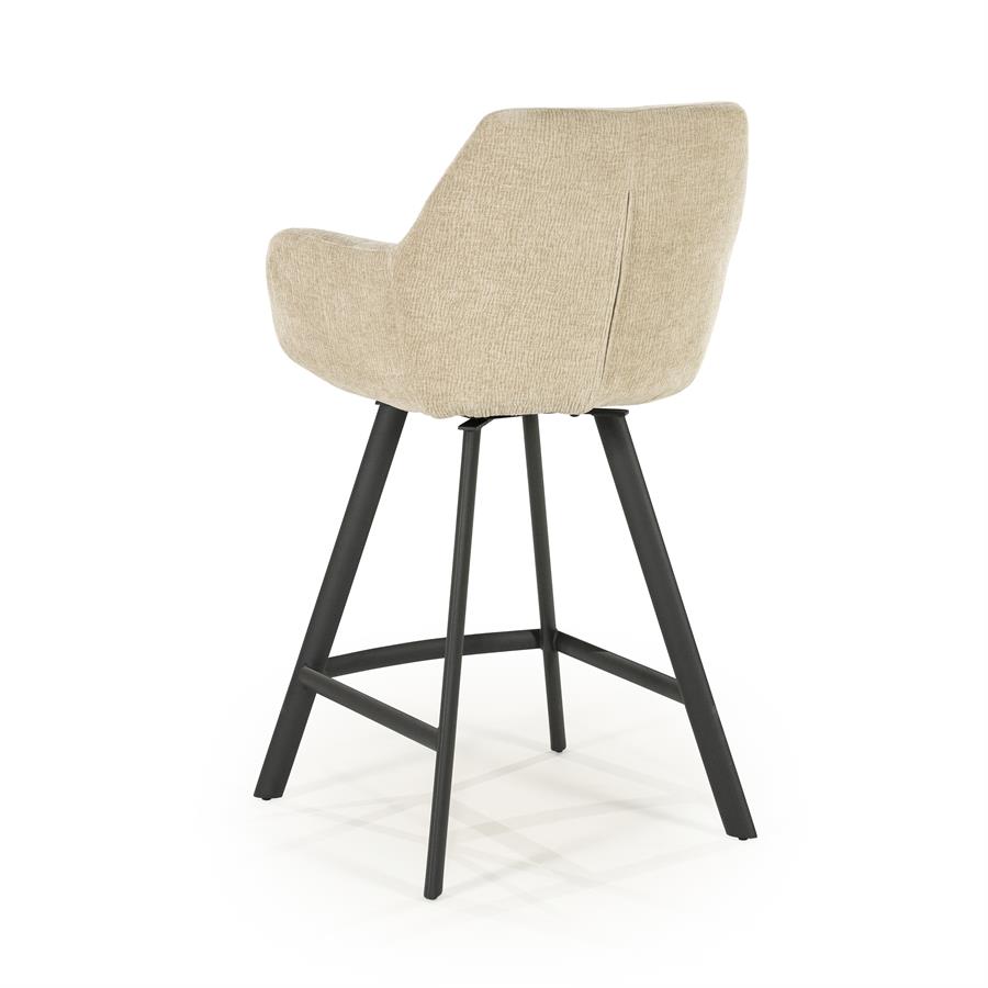 Barstool Bliss with armrest - taupe - Afbeelding 5