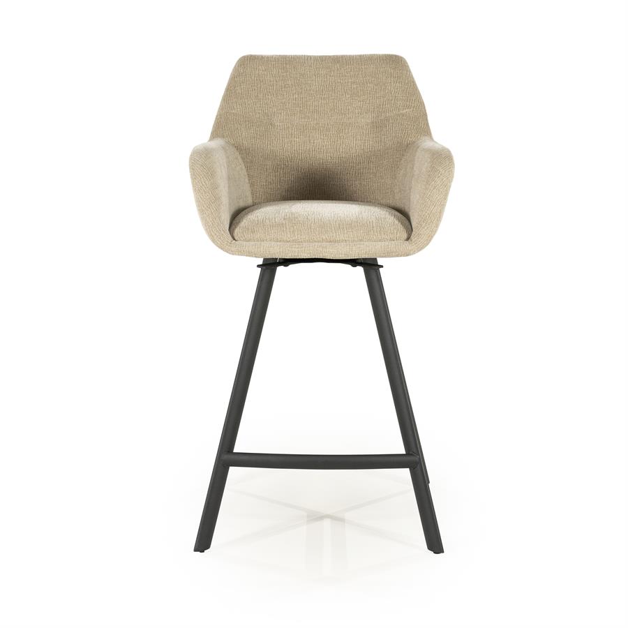 Barstool Bliss with armrest - taupe - Afbeelding 7