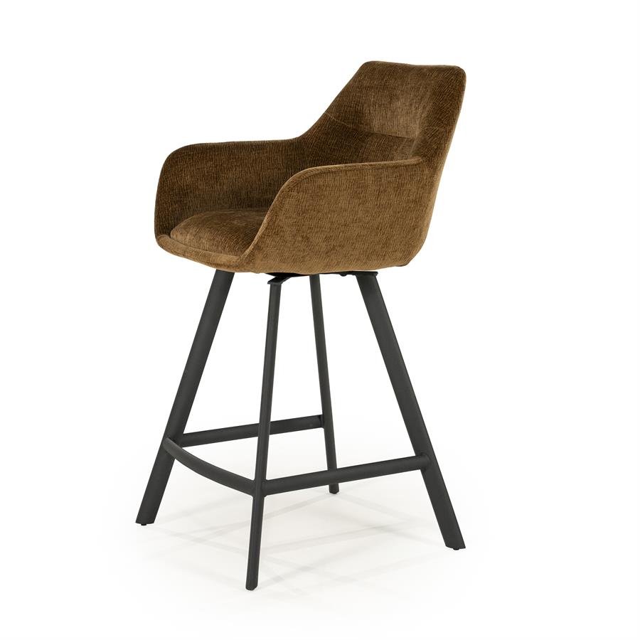 Barstool Bliss with armrest - mustard - Afbeelding 2