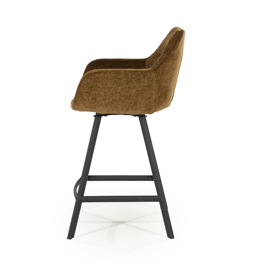 Barstool Bliss with armrest - mustard - Afbeelding 3