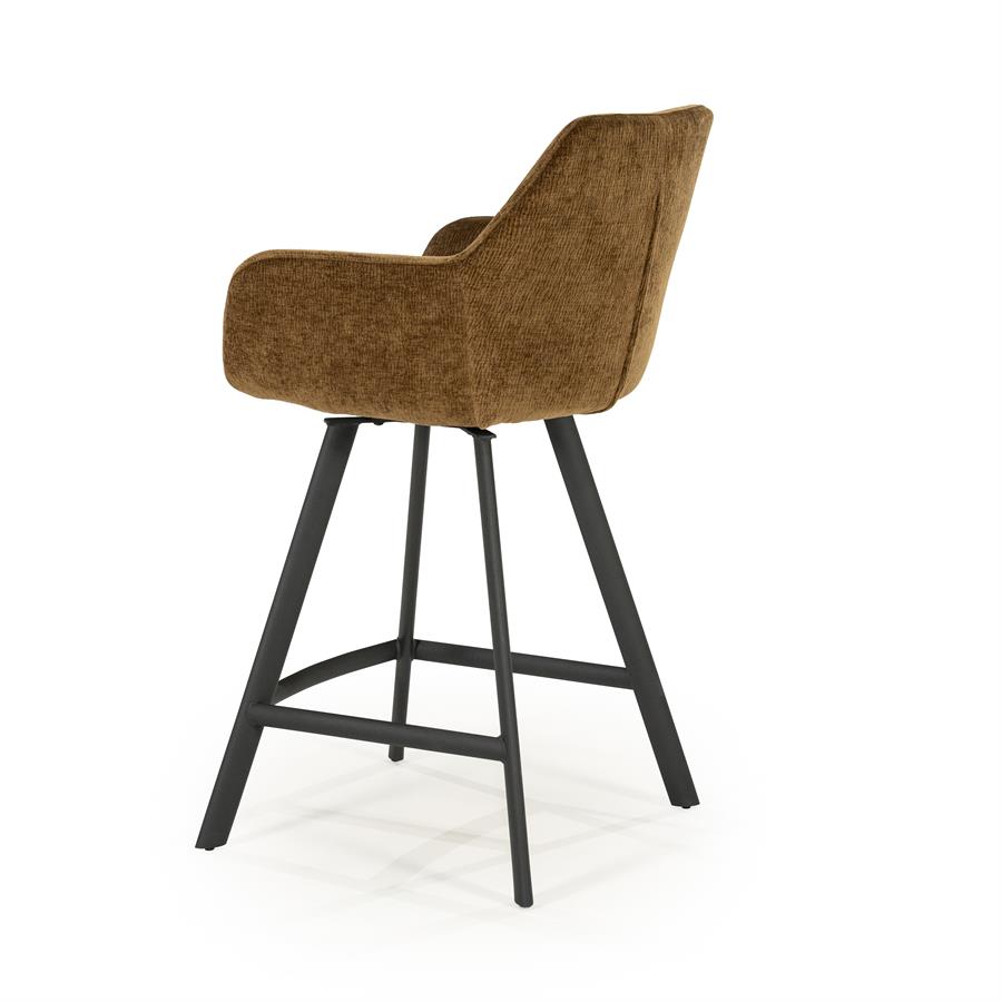 Barstool Bliss with armrest - mustard - Afbeelding 4