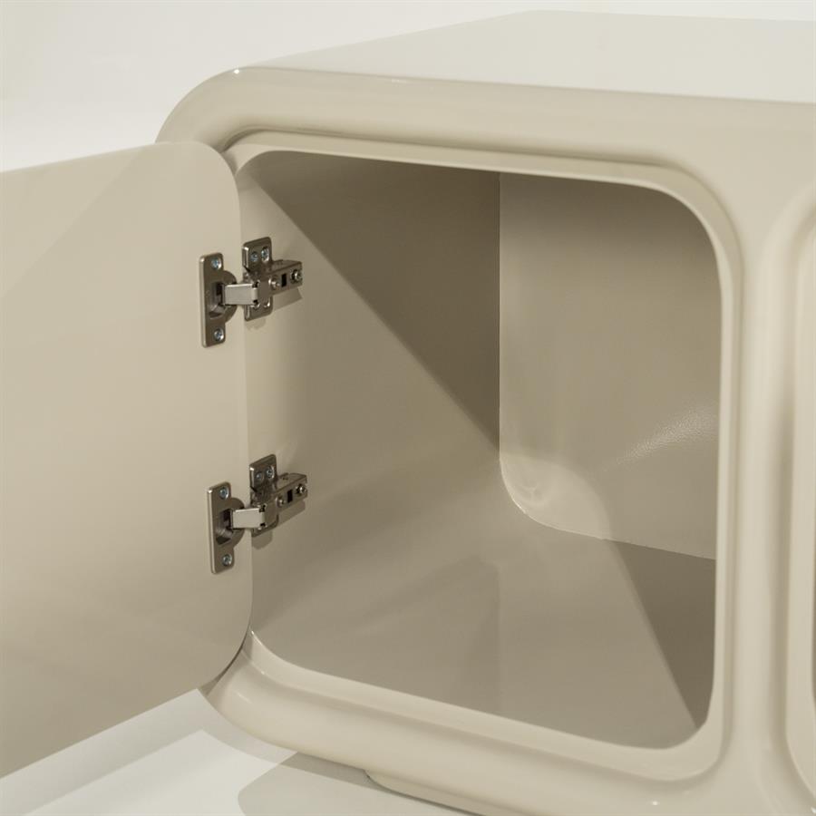 TV cabinet Gubby - beige - Afbeelding 5