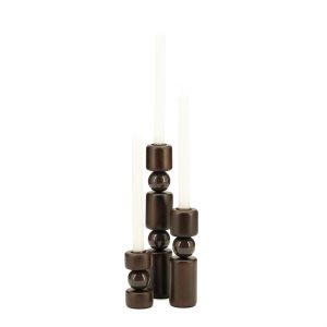 Candle holder Belloa - brown
