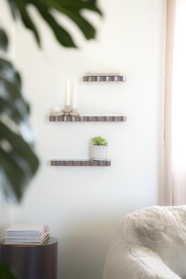 Wall shelf Prinz - dark taupe - Afbeelding 3