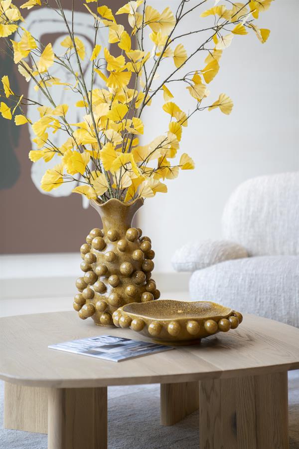 Vase Viro - mustard - Afbeelding 6