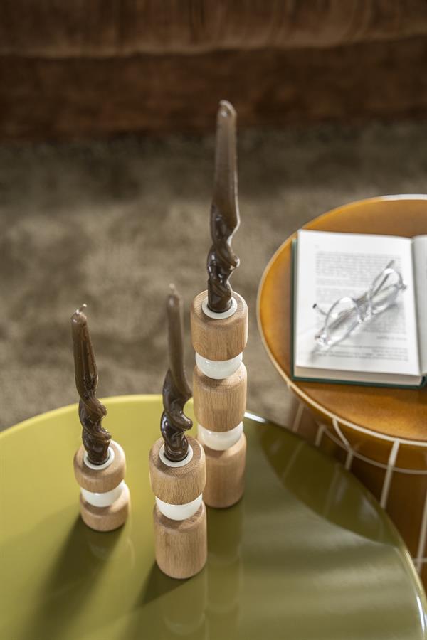 Candle holder Belloa - beige - Afbeelding 7