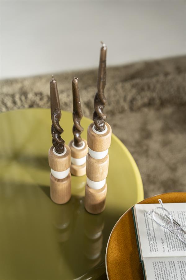 Candle holder Belloa - beige - Afbeelding 8