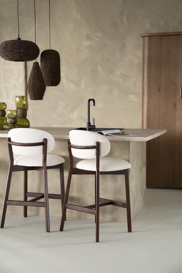 Barstoel Mikky bruin - beige Moon - Afbeelding 19