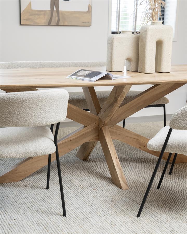 Eettafel Nikki 240x100 - naturel - Afbeelding 8