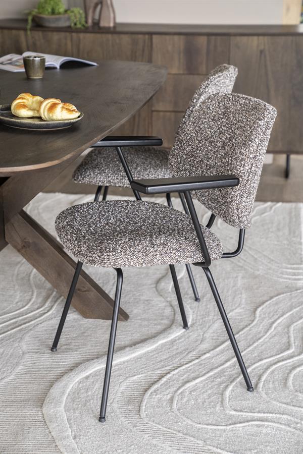 Stoel Jon met arml - taupe Maywood - Afbeelding 23